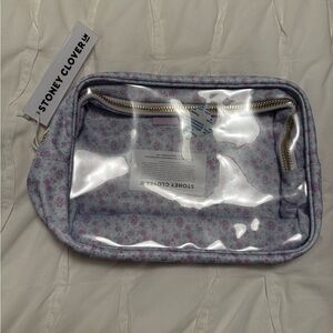 Stoney Clover Lane Clear Front Floral Large Pouch